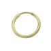 Silberdream GoldDream Goldcreole Schliff 15mm Ohrring 333 Gelbgold Echtschmuck GDO0041Y