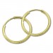 Silberdream GoldDream Goldcreole Schliff 15mm Ohrring 333 Gelbgold Echtschmuck GDO0041Y
