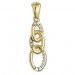 Silberdream GoldDream Kettenanhänger Kette Zirkonia 333 Gold Anhänger Echtschmuck GDH504WY
