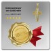 Silberdream GoldDream Kettenanhänger Kreuz Zirkonia 333 Gold Anhänger Echtschmuck GDH514WY