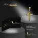 Silberdream GoldDream Kettenanhänger Kreuz Zweifarbig 333 Gelbgold Echtschmuck GDH516TY