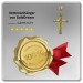 Silberdream GoldDream Kettenanhänger Kreuz Zweifarbig 333 Gelbgold Echtschmuck GDH516TY