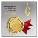 Silberdream GoldDream Kettenanhänger Leaf Zirkonia Weiß 333 Gold Echtschmuck GDH507WY