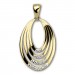 Silberdream GoldDream Kettenanhänger Ovale Zirkonia 333 Gold Anhänger Echtschmuck GDH5062Y