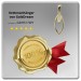 Silberdream GoldDream Kettenanhänger Ovale Zirkonia Weiß 333 Gold Echtschmuck GDH517WY