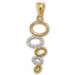 Silberdream GoldDream Kettenanhänger Ovale Zirkonia weiß 333 Gold Echtschmuck GDH512WY