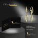Silberdream GoldDream Ohrhänger Blatt Offen Zirkonia Weiß Ohrring 333er Gold GDO551WY