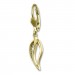 Silberdream GoldDream Ohrhänger Blatt Zirkonia Ohrring 333 Gold Echtschmuck GDO548WY