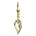 Silberdream GoldDream Ohrhänger Blatt Zirkonia Ohrring 333 Gold Echtschmuck GDO548WY