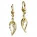 Silberdream GoldDream Ohrhänger Blatt Zirkonia Ohrring 333 Gold Echtschmuck GDO548WY