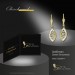 Silberdream GoldDream Ohrhänger Blatt Zirkonia Weiß Ohrring 333er Gold GDO5647Y