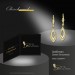 Silberdream GoldDream Ohrhänger Blatt Zirkonia Weiß Ohrring 333er Gold GDO5644Y