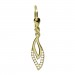 Silberdream GoldDream Ohrhänger Blätter Zirkonia Weiß Ohrring 333er Gold GDO5642Y
