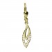 Silberdream GoldDream Ohrhänger Blätter Zirkonia Weiß Ohrring 333er Gold GDO5642Y