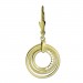 Silberdream GoldDream Ohrhänger Circle Zirkonia Weiß Ohrring 333er Gold GDO5639Y