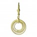 Silberdream GoldDream Ohrhänger Circle Zirkonia Weiß Ohrring 333er Gold GDO5639Y