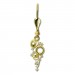 Silberdream GoldDream Ohrhänger Circle Zirkonia Weiß Ohrring 333er Gold GDO5687Y