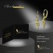 Silberdream GoldDream Ohrhänger Circle Zirkonia Weiß Ohrring 333er Gold GDO5687Y
