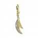 Silberdream GoldDream Ohrhänger Doppel-Mond Zirkonia Weiß Ohrring 333er Gold GDO545WY