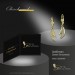 Silberdream GoldDream Ohrhänger Doppel-Mond Zirkonia Weiß Ohrring 333er Gold GDO545WY