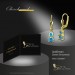 Silberdream GoldDream Ohrhänger Dream Zirkonia Türkis Ohrring 333er Gold GDO5686Y