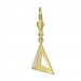 Silberdream GoldDream Ohrhänger Dreieck Offen Zirkonia Weiß Ohrring 333er Gold GDO5652Y