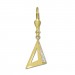 Silberdream GoldDream Ohrhänger Dreieck Offen Zirkonia Weiß Ohrring 333er Gold GDO5652Y