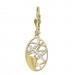 Silberdream GoldDream Ohrhänger Ellipse Zirkonia Weiß Ohrring 333er Gold GDO5654Y