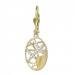 Silberdream GoldDream Ohrhänger Ellipse Zirkonia Weiß Ohrring 333er Gold GDO5654Y