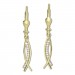 Silberdream GoldDream Ohrhänger Fashion Zirkonia weiß Ohrring 333er Gold GDO5646Y