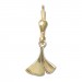 Silberdream GoldDream Ohrhänger Ginko Glanz Ohrring 333 Gold Echtschmuck GDO5710Y