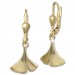 Silberdream GoldDream Ohrhänger Ginko glanz Ohrring 333 Gold Echtschmuck GDO5710Y