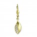 Silberdream GoldDream Ohrhänger Leaf Zirkonia Ohrring 333 Gold Echtschmuck GDO549WY