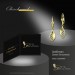 Silberdream GoldDream Ohrhänger Leaf Zirkonia Ohrring 333 Gold Echtschmuck GDO549WY