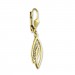 Silberdream GoldDream Ohrhänger Loop Zirkonia Ohrring 333 Gold Echtschmuck GDO547WY