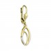 Silberdream GoldDream Ohrhänger Oval Zirkonia Weiß Ohrring 333 Gold Echtschmuck GDO557WY