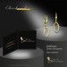 Silberdream GoldDream Ohrhänger Oval Zirkonia Weiß Ohrring 333 Gold Echtschmuck GDO557WY
