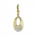 Silberdream GoldDream Ohrhänger Ovale Zirkonia Weiß Ohrring 333 Gold Echtschmuck GDO544WY