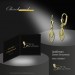 Silberdream GoldDream Ohrhänger Ovale Zirkonia Weiß Ohrring 333er Gold GDO5685Y
