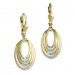 Silberdream GoldDream Ohrhänger Ovale Zirkonia weiß Ohrring 333 Gold Echtschmuck GDO544WY