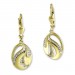 Silberdream GoldDream Ohrhänger ovaler Fächer Zirkonia weiß Ohrring 333er Gold GDO554WY