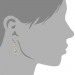 Silberdream GoldDream Ohrhänger Wellen Zirkonia Weiß Ohrring 333 Gold Echtschmuck GDO5163Y