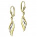 Silberdream GoldDream Ohrhänger Wellen Zirkonia weiß Ohrring 333 Gold Echtschmuck GDO5163Y