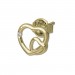 Silberdream GoldDream Ohrstecker Doppelherz Zirkonia Ohrring 333 Gold Echtschmuck GDO5638Y