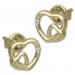 Silberdream GoldDream Ohrstecker Doppelherz Zirkonia Ohrring 333 Gold Echtschmuck GDO5638Y