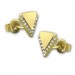 Silberdream GoldDream Ohrstecker Dreieck Zirkonia Ohrring 333 Gold Echtschmuck GDO5208Y