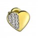 Silberdream GoldDream Ohrstecker Herz Zirkonia Ohrring 333 Gelbgold Echtschmuck GDO5081Y