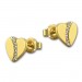 Silberdream GoldDream Ohrstecker Herz Zirkonia Ohrring 333 Gelbgold Echtschmuck GDO5198Y