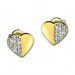 Silberdream GoldDream Ohrstecker Herz Zirkonia Ohrring 333 Gelbgold Echtschmuck GDO5081Y