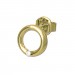 Silberdream GoldDream Ohrstecker Ring Zirkonia Ohrring 333 Gold Echtschmuck GDO5632Y